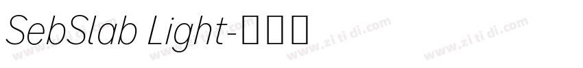 SebSlab Light字体转换